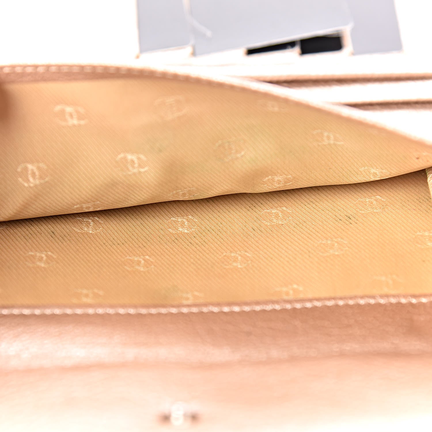 Chanel Metallic Goatskin Large Flap Wallet Gold 15 of 16