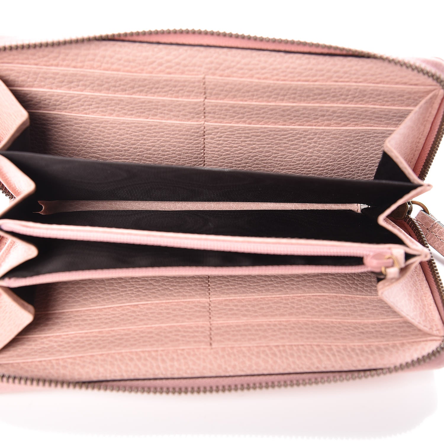 Gucci Calfskin Butterfly Farfalla Zip Around Wallet Perfect Pink 5 of 8