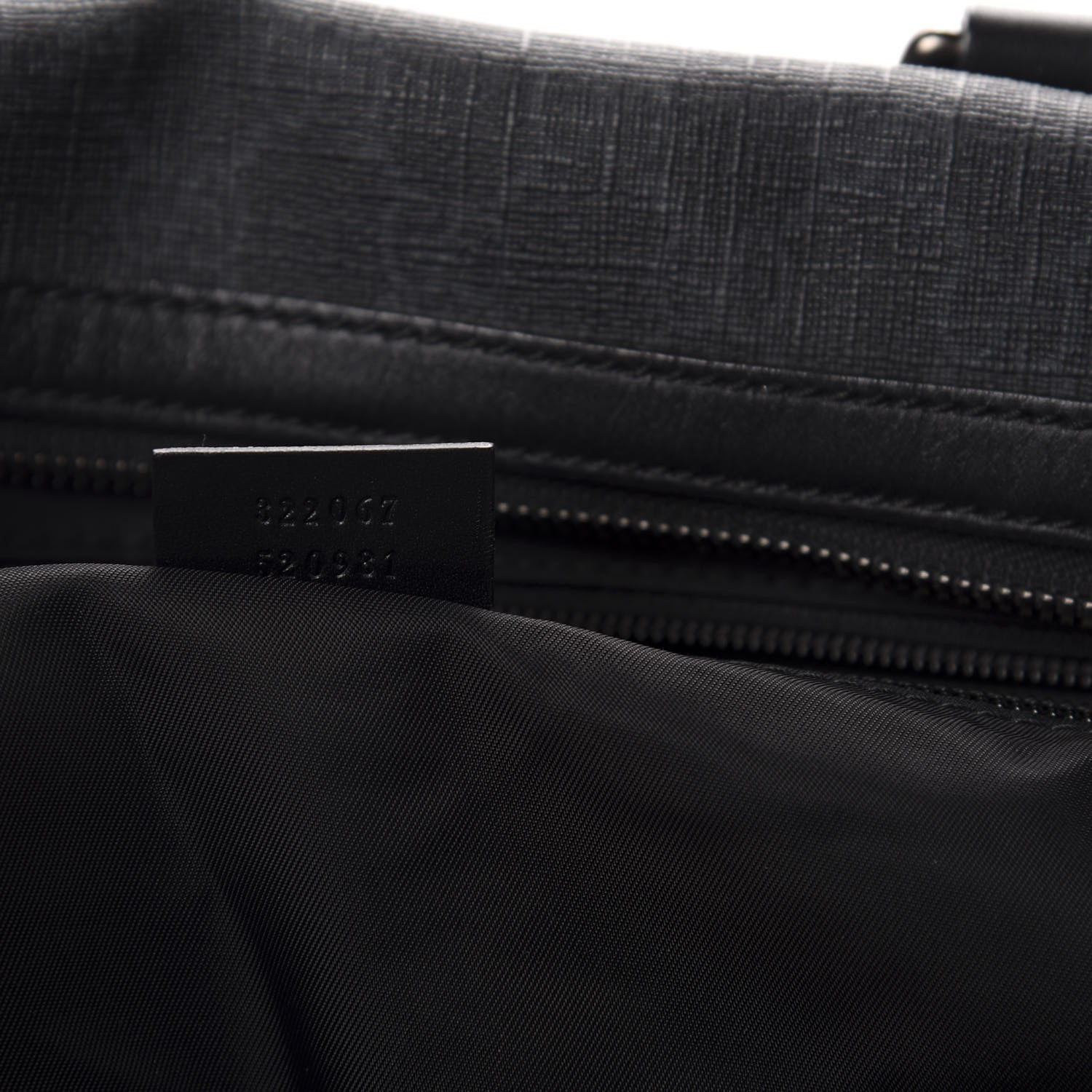 Gucci GG Supreme Monogram Medium Carry-On Duffle Bag Black Grey 9 of 10