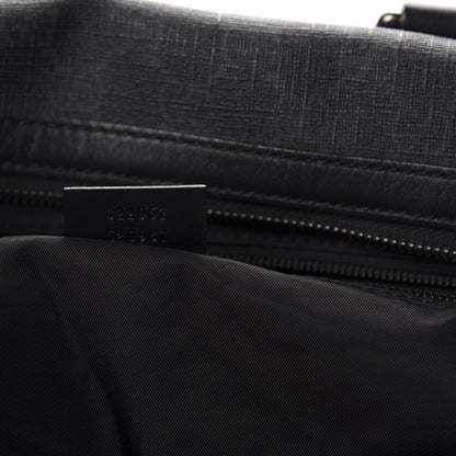 Gucci GG Supreme Monogram Medium Carry-On Duffle Bag Black Grey 9 of 10