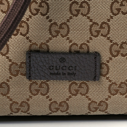 Gucci Monogram Dollar Calfskin O Drawstring Backpack Beige Ebony Testa di Moro Dark Chocolate 9 of 13