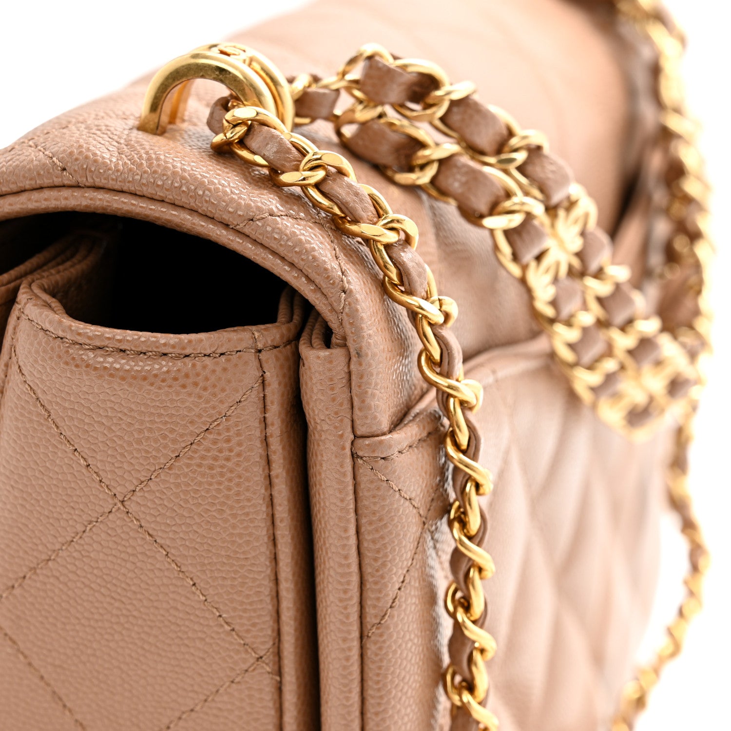 Chanel Caviar Quilted Coco First Flap Beige 11 of 13