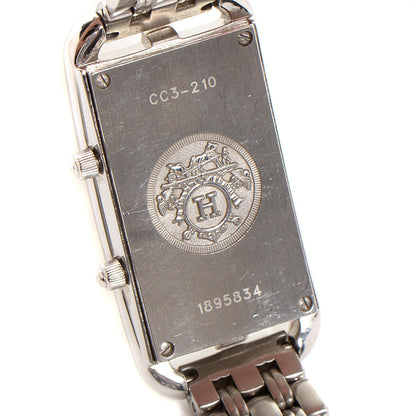 Hermes Stainless Steel 20mm Cape Cod Deux Zones Tour Watch 5 of 6