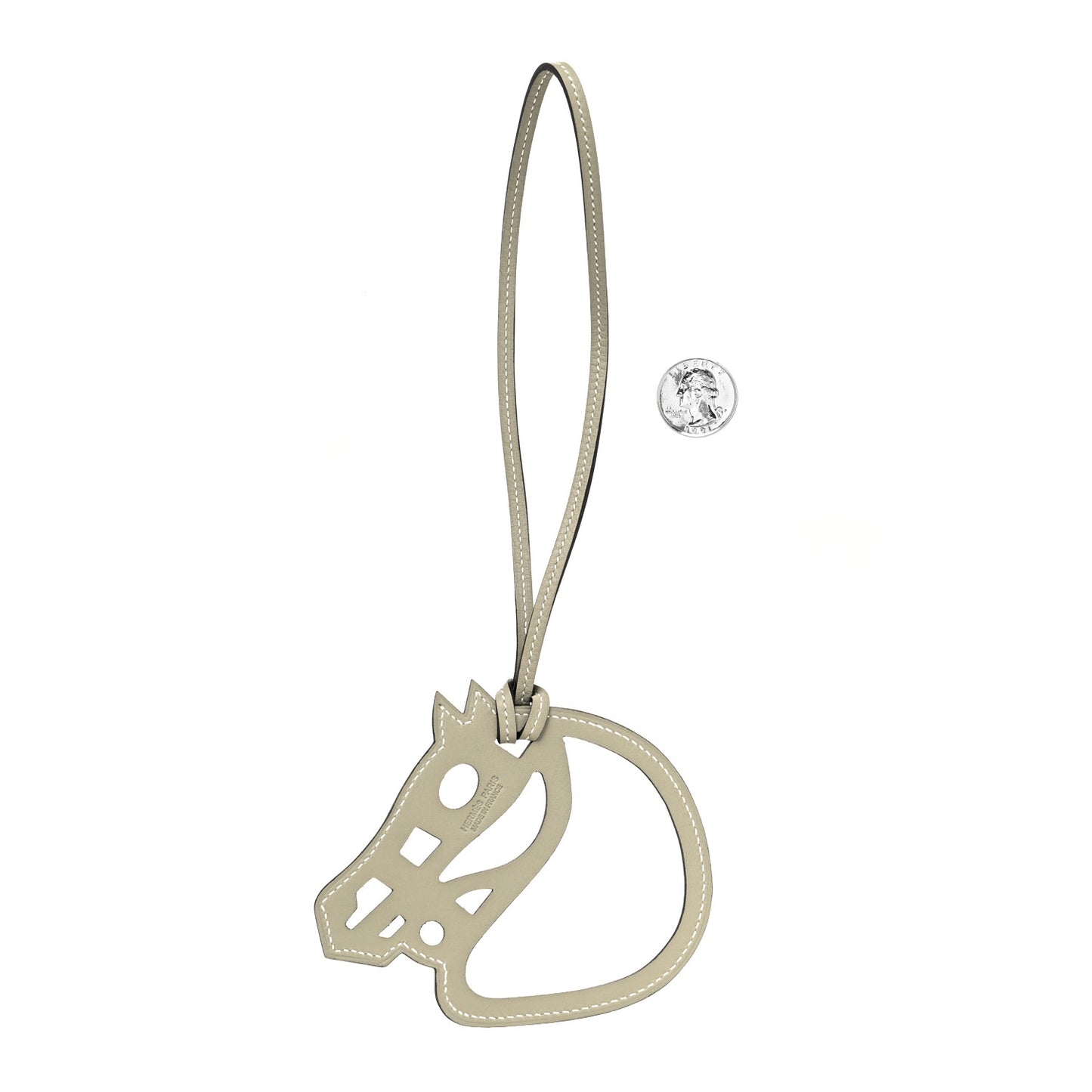 Box Paddock Cheval Horse Bag Charm Gris Tourterelle