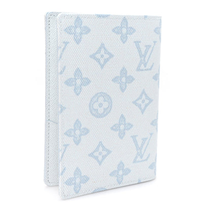 Louis Vuitton Monogram Origine Passport Cover Bleu Courrier 3 of 7