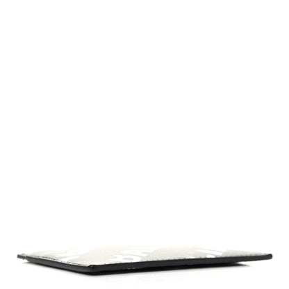 Balenciaga Smooth Calfskin Gradient Logo Cash Card Holder Black Grey 3 of 4