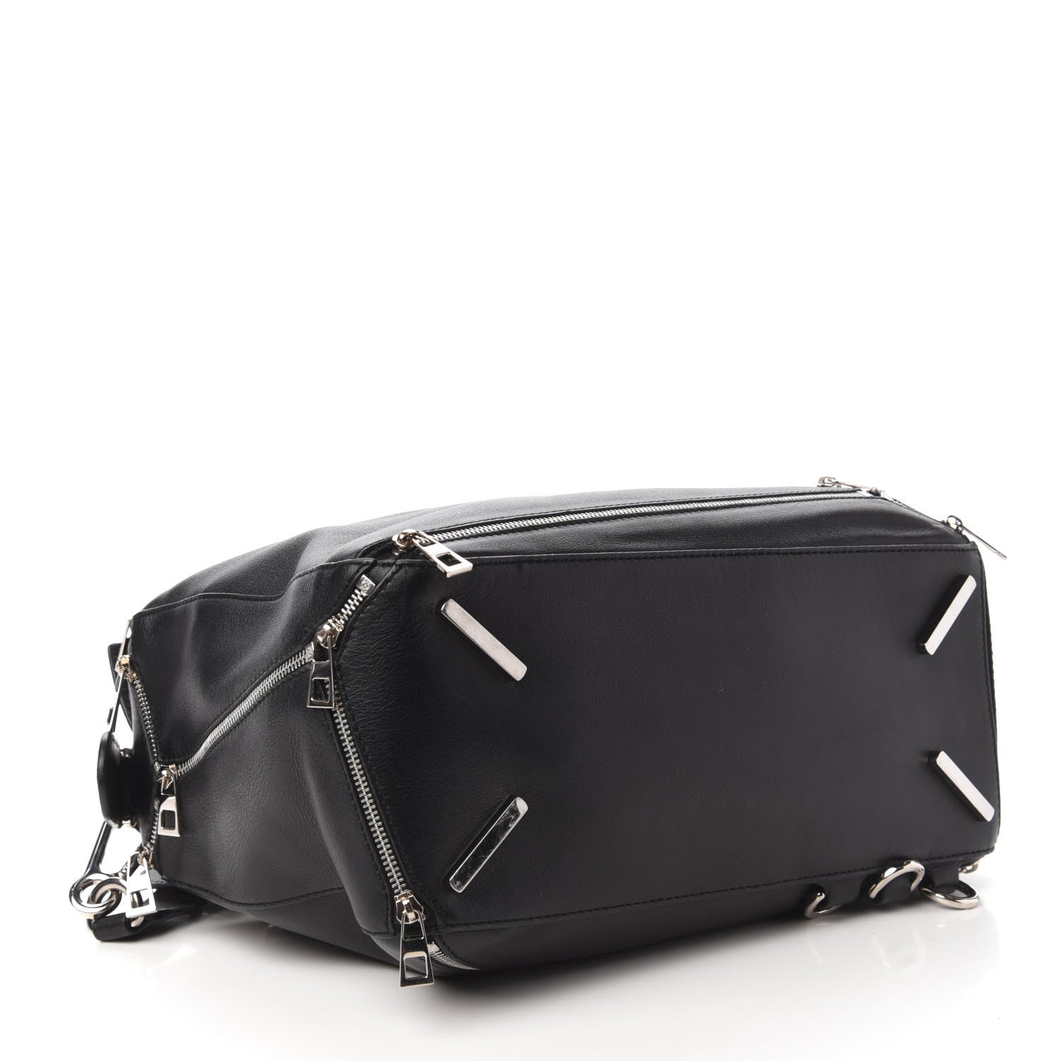 Loewe Calfskin Zipper Puzzle Bag Black 4 of 9