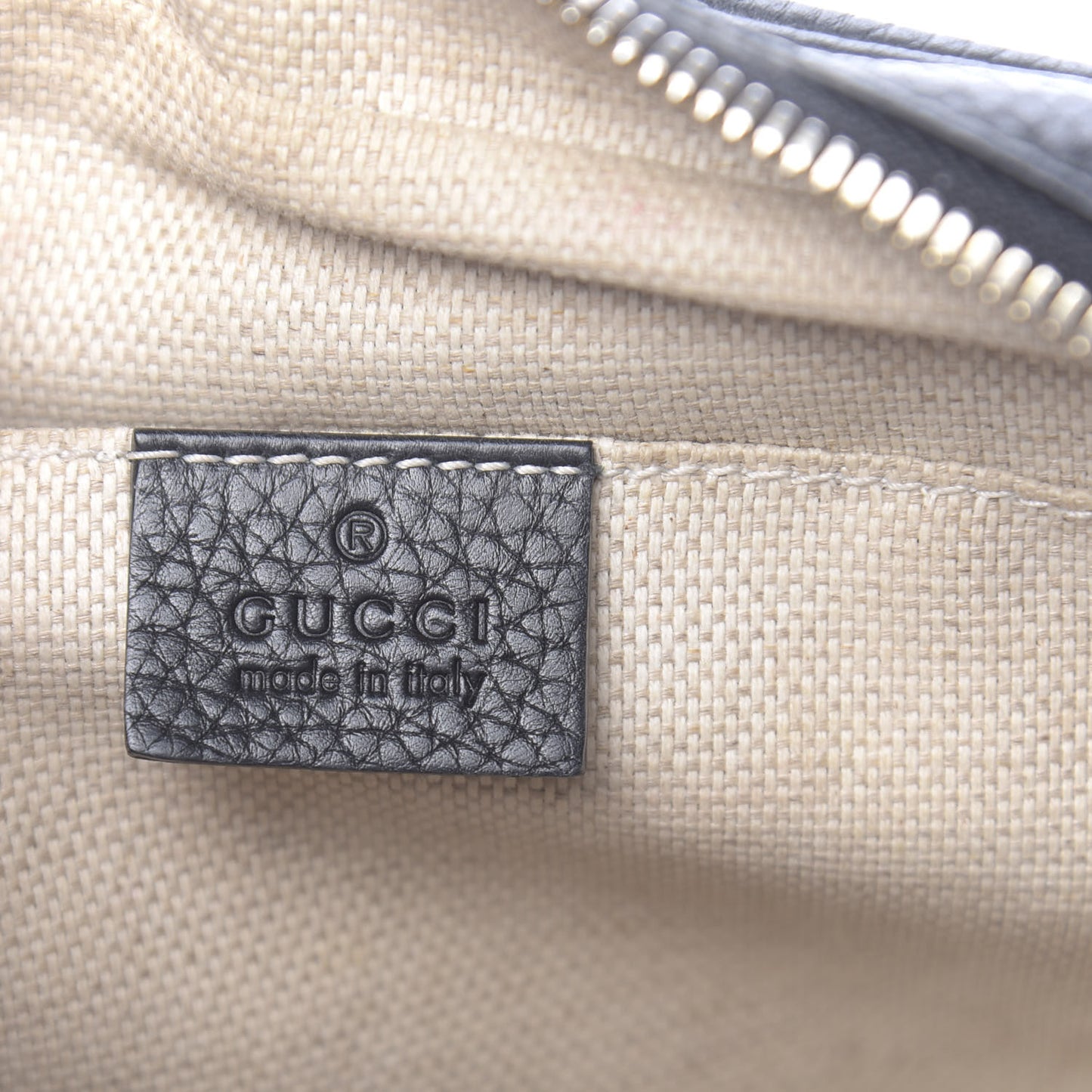 Pebbled Calfskin Small Soho Disco Bag Black