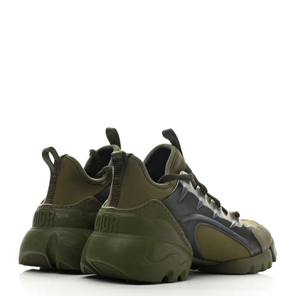Christian Dior Neoprene Rubber Womens D-Connect Sneakers 36 Kaki 4 of 7