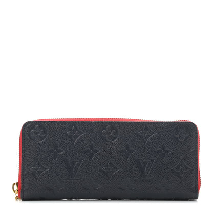 Louis Vuitton Empreinte Blooming Flowers Clemence Wallet Marine Rouge 1 of 7