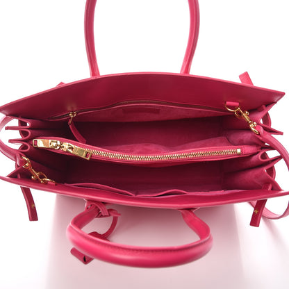 Saint Laurent Calfskin Small Sac De Jour Lipstick Fuchsia 6 of 11
