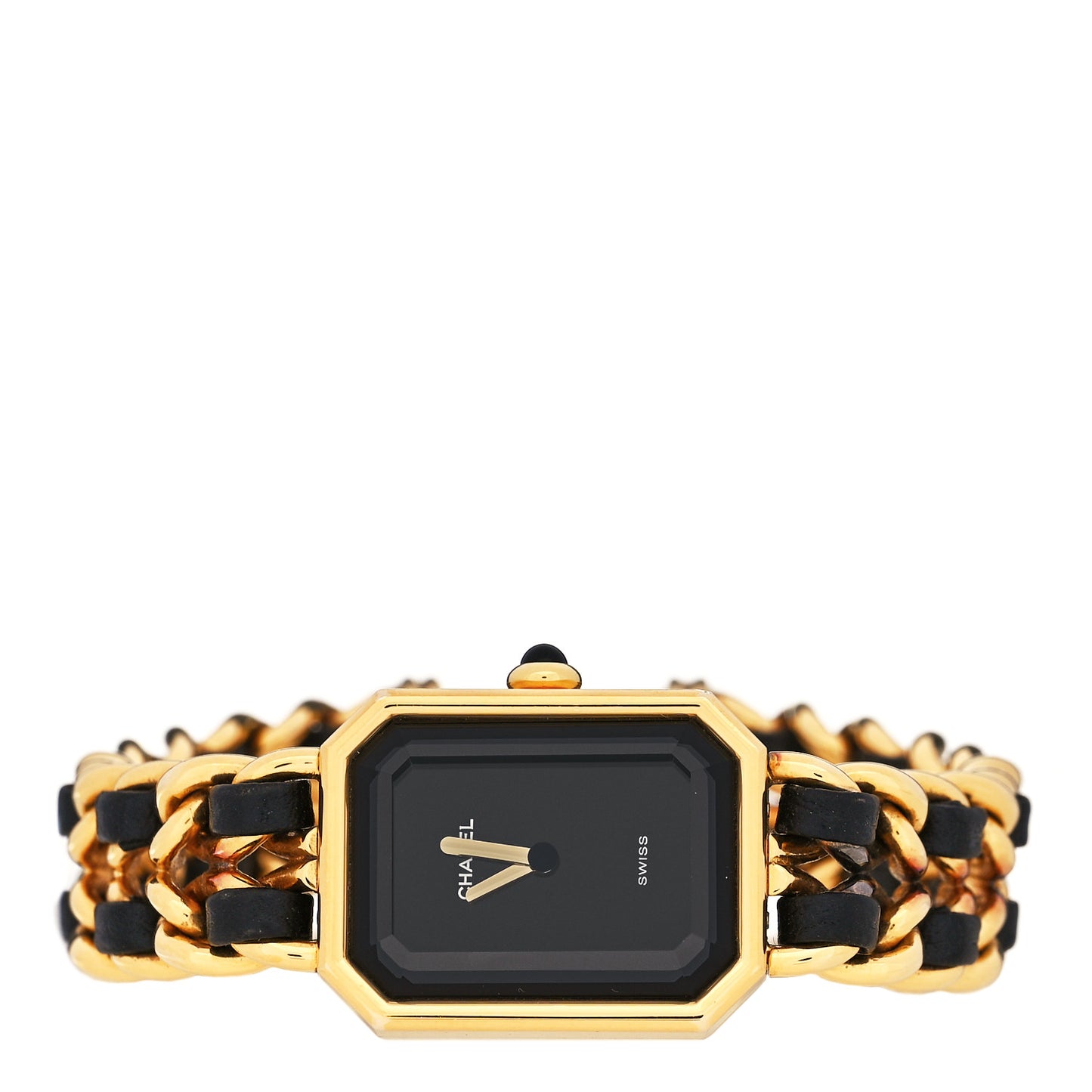 Stainless Steel Lambskin 20mm Chain Premiere Quartz Watch Gold M