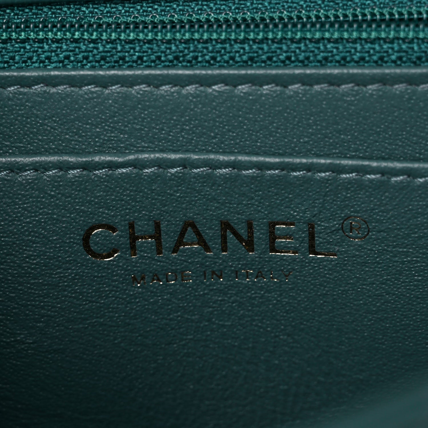 Chanel Lambskin Quilted Mini Rectangular Flap Green 5 of 9