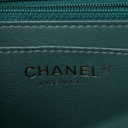 Chanel Lambskin Quilted Mini Rectangular Flap Green 5 of 9