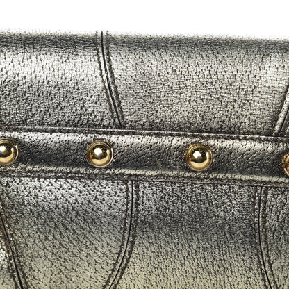 Gucci Calfskin Small Horsebit Chain Clutch Gold 10 of 10