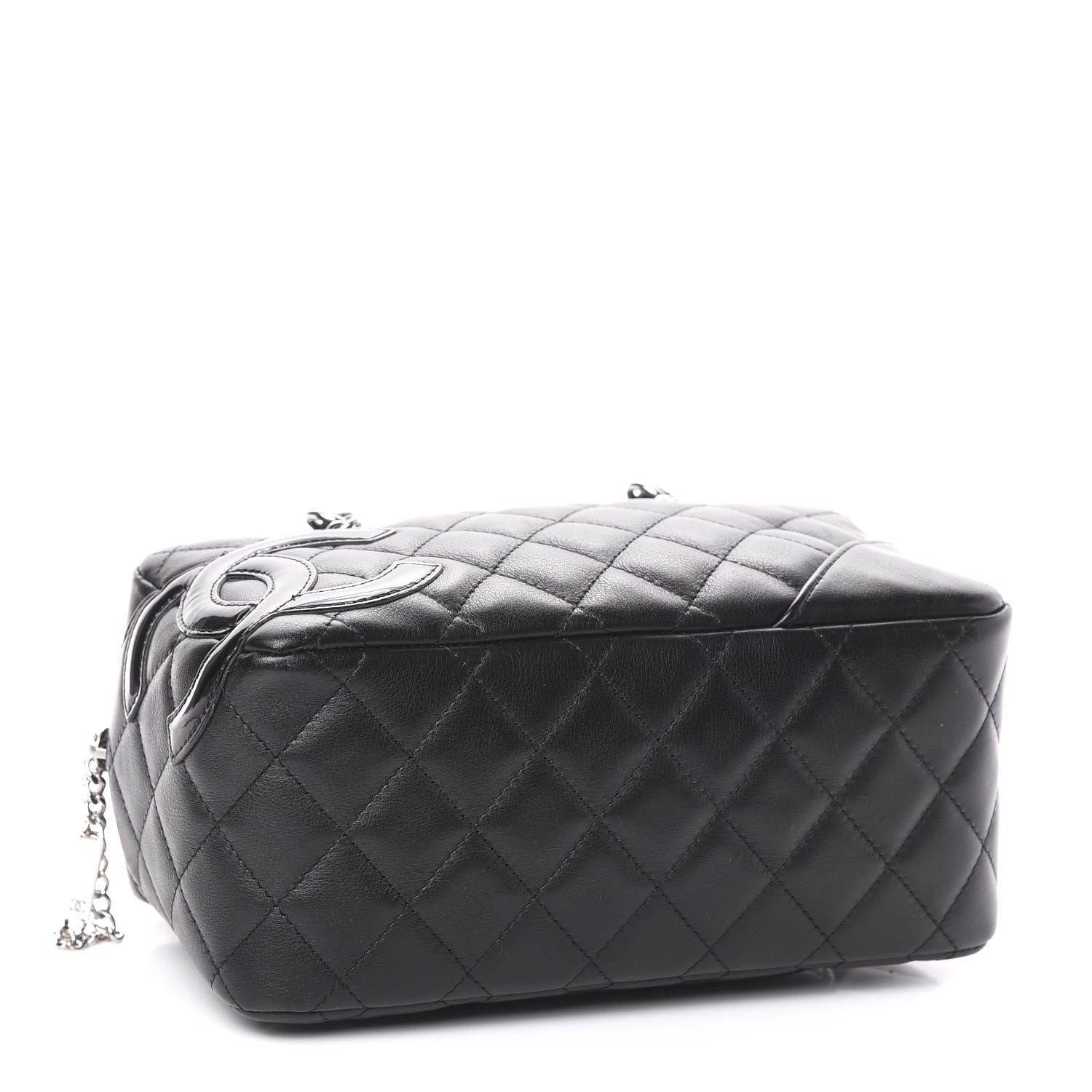 Chanel Calfskin Quilted Small Cambon Bowler Black 4 of 10