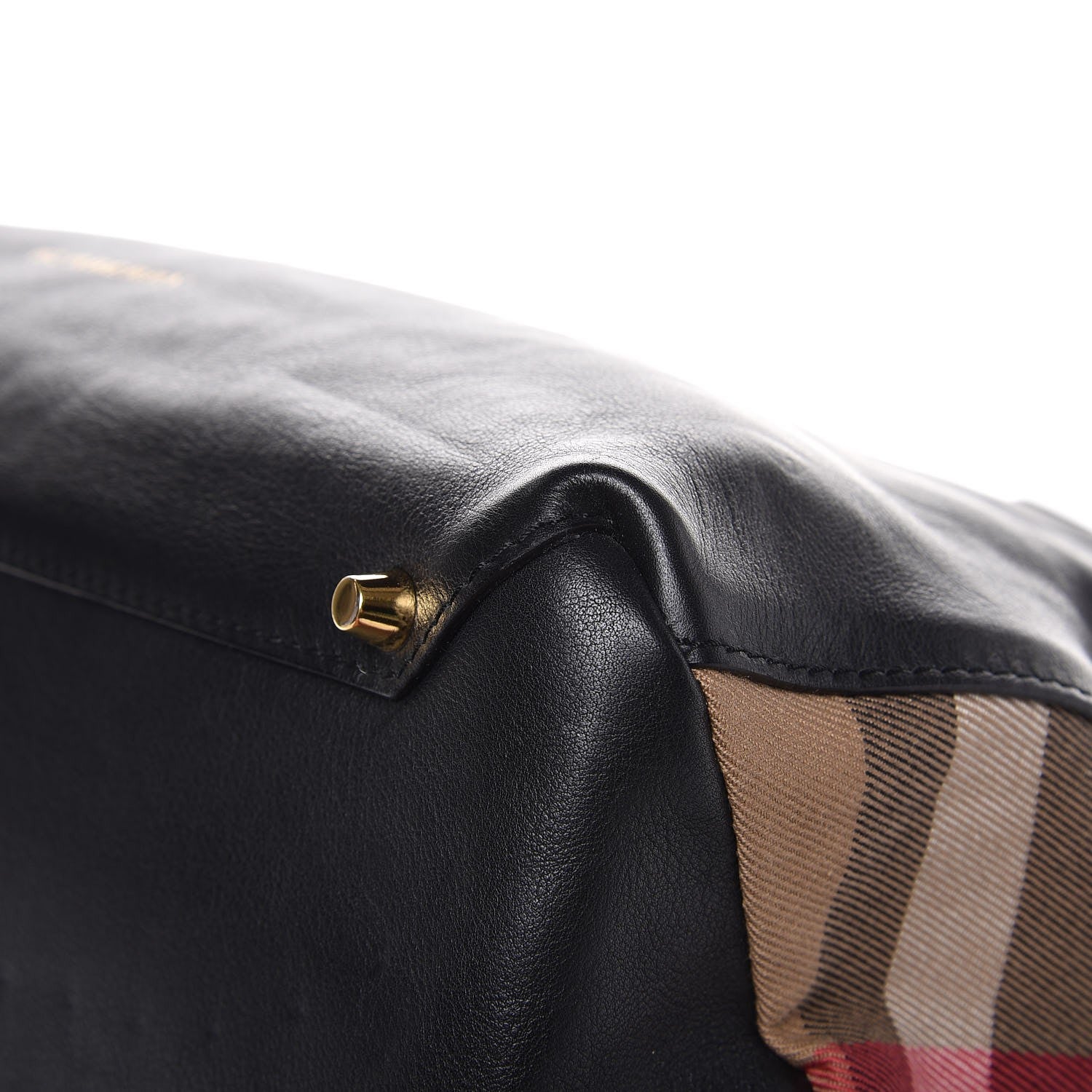 Burberry Smooth Calfskin Medium Banner Tote Black 12 of 13