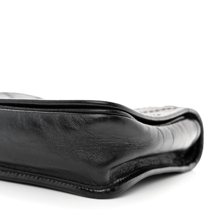 Saint Laurent Crinkled Calfskin Matelasse Monogram Niki Chain Wallet Black 10 of 10