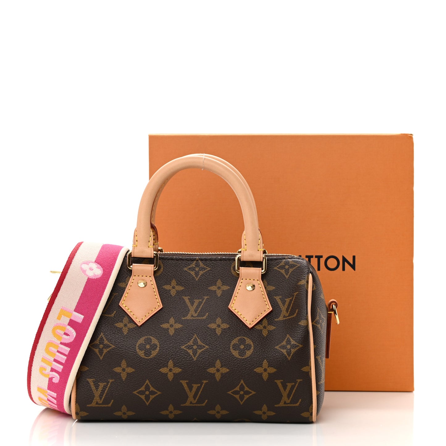 Monogram Speedy Bandouliere 20 Fuchsia