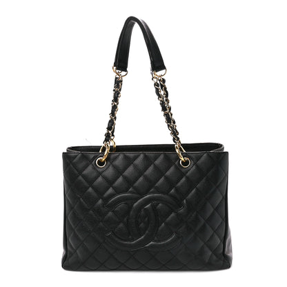 Chanel Caviar Quilted Grand Shopping Tote GST Black 1 of 14