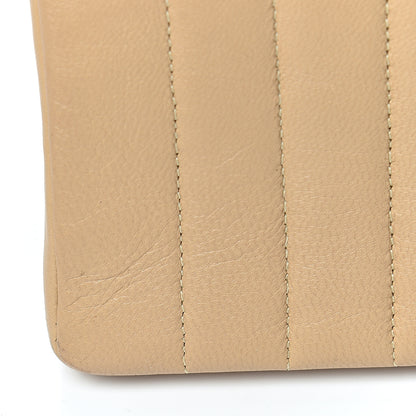 Chanel Lambskin Vertical Quilt Medium Flap Beige 14 of 16