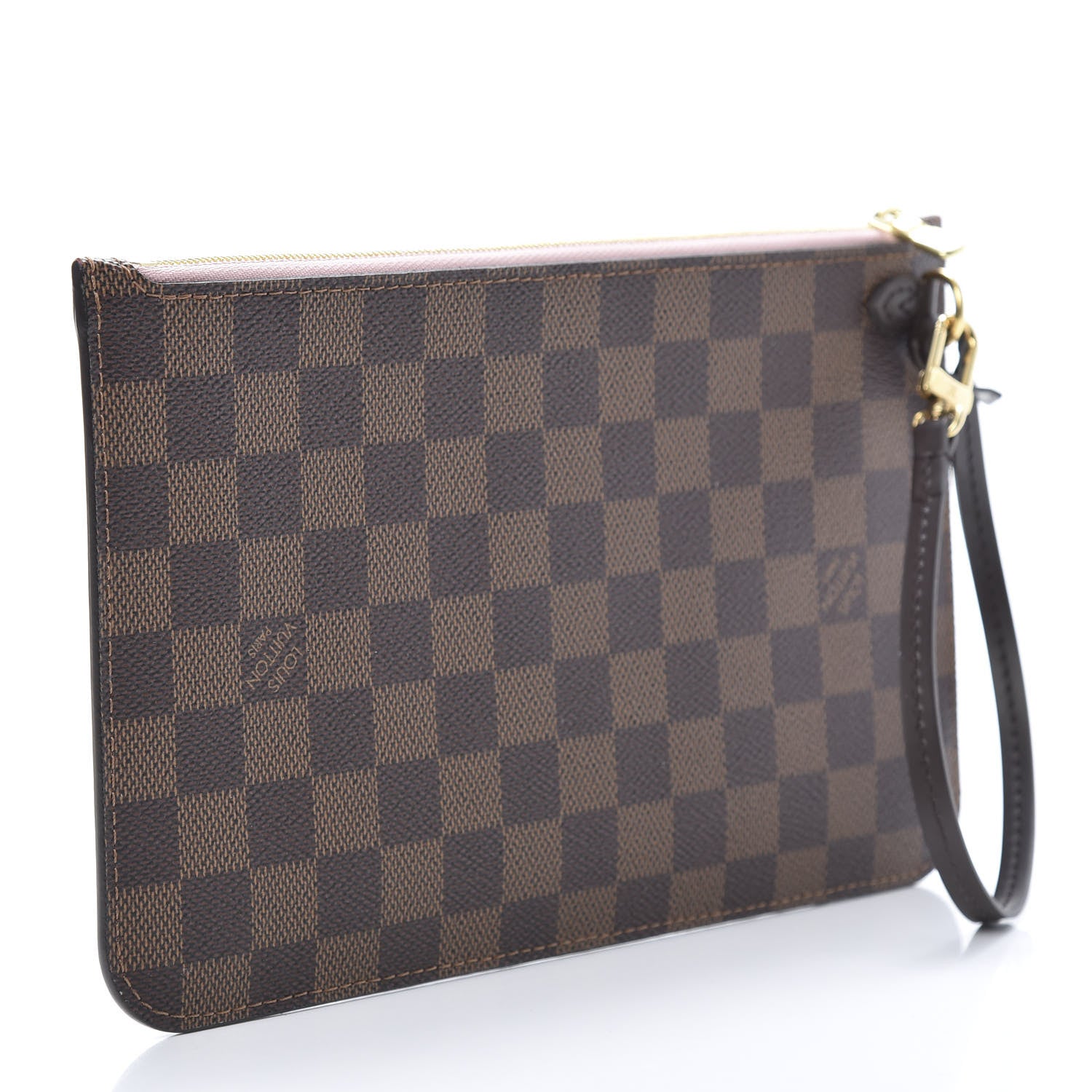 Louis Vuitton Damier Ebene Neverfull MM GM Pochette Rose Ballerine 3 of 9