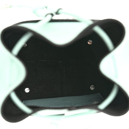 Salvatore Ferragamo Grained Calfskin Mini Gancino Bucket Bag Blue 7 of 9