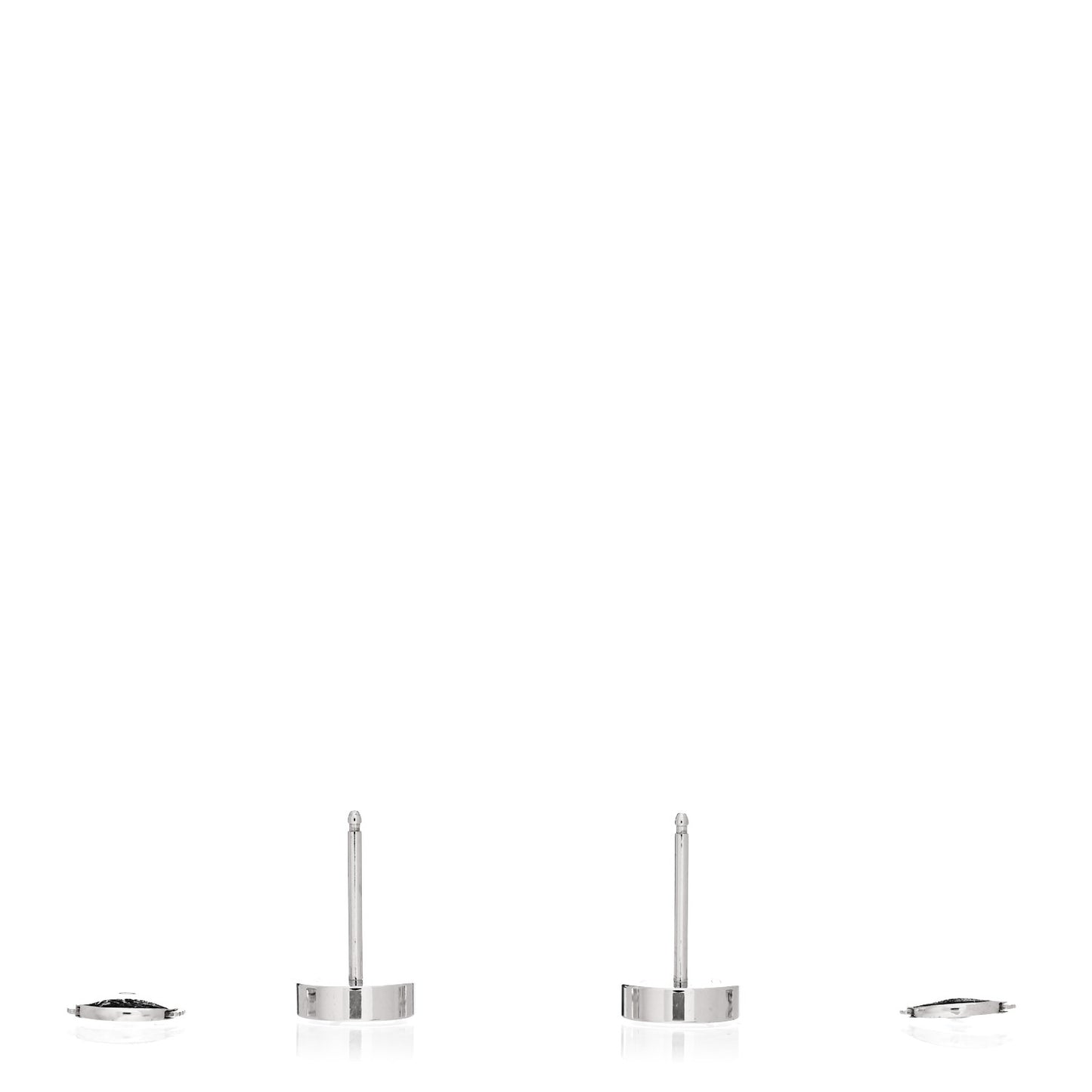 18K White Gold LOVE Earrings
