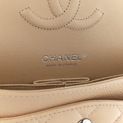 Chanel Caviar Quilted Medium Double Flap Beige 5 of 10