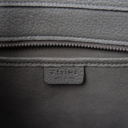Celine Drummed Calfskin Nano Luggage Grey 5 of 8