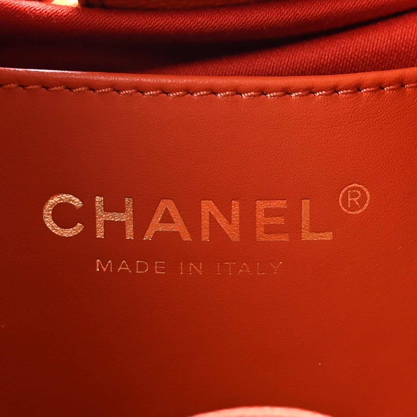 Caviar Quilted Small Chanel 25 Handbag Dark Orange
