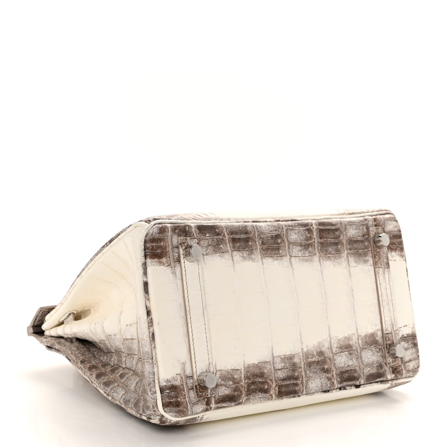 Matte Niloticus Crocodile Himalaya Birkin 25 Blanc