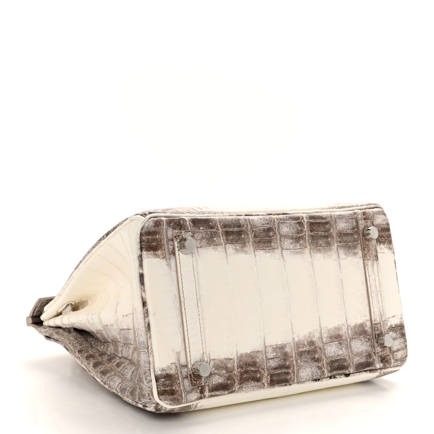 Hermes Matte Niloticus Crocodile Himalaya Birkin 25 Blanc 4 of 20