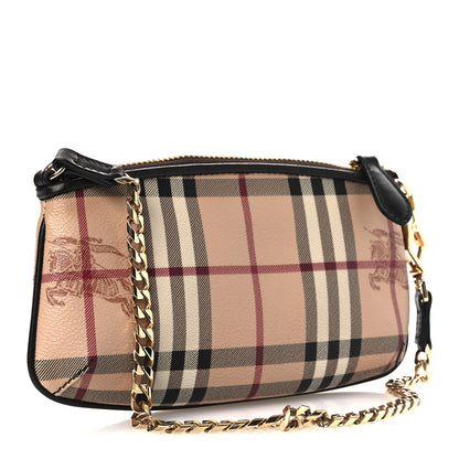Burberry Haymarket Check Clara Pochette Chocolate 2 of 11
