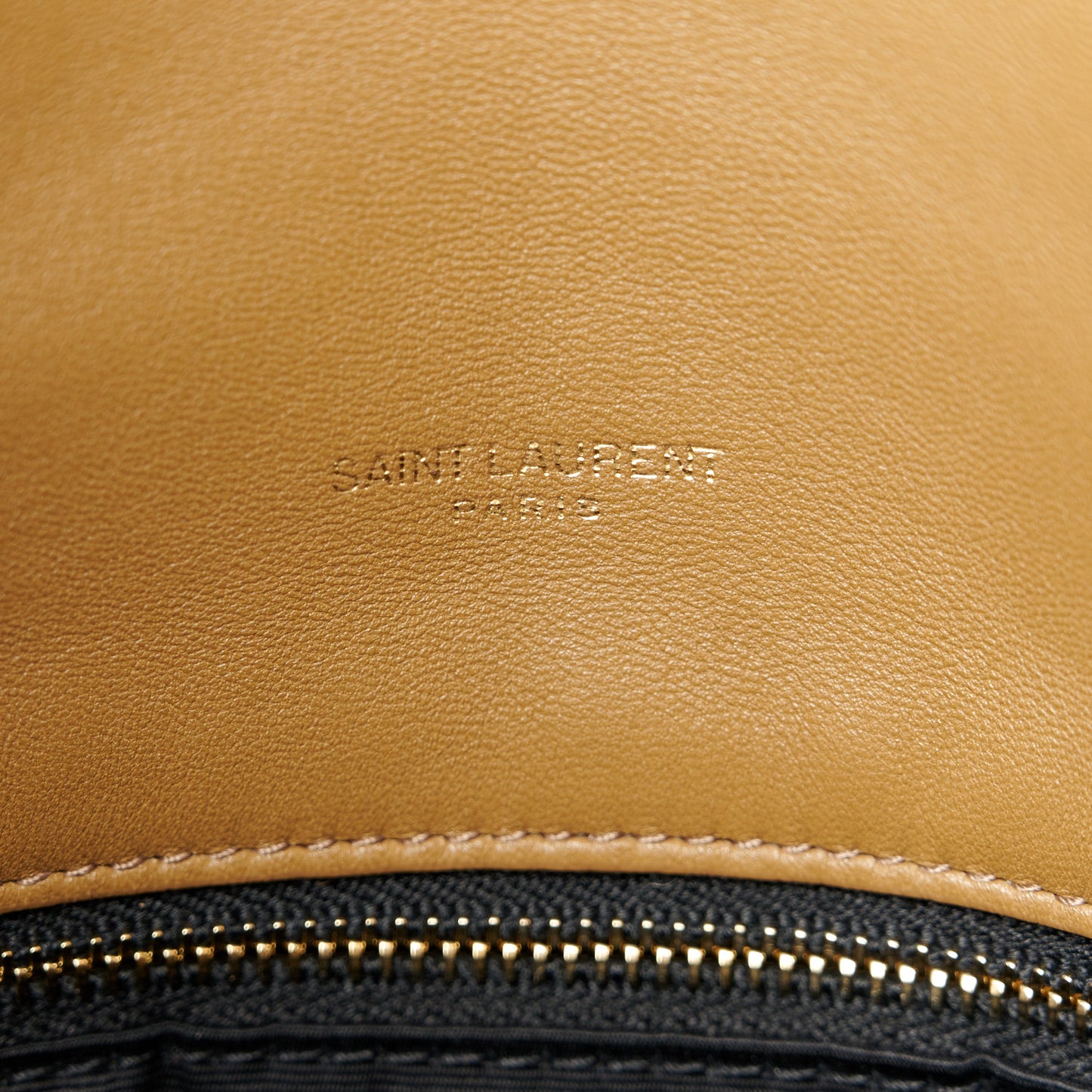 Shearling Quilted Medium Loulou Puffer Monogram Chain Satchel Natural Brown