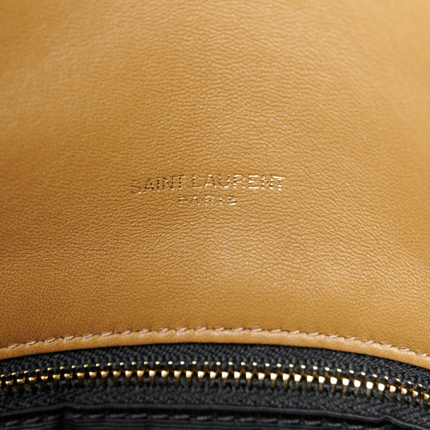 Saint Laurent Shearling Quilted Medium Loulou Puffer Monogram Chain Satchel Natural Brown 6 of 11