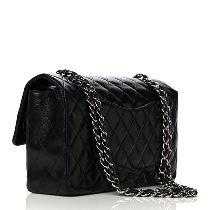 Chanel Lambskin Quilted Medium Double Flap Black 3 of 24