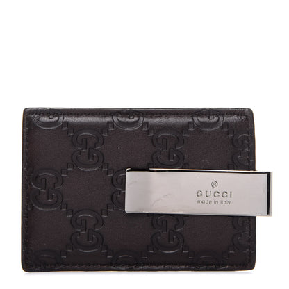 Gucci Guccissima Money Clip Chocolate 1 of 8