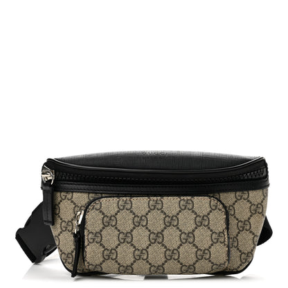 Gucci GG Supreme Monogram Belt Bag Black 1 of 13