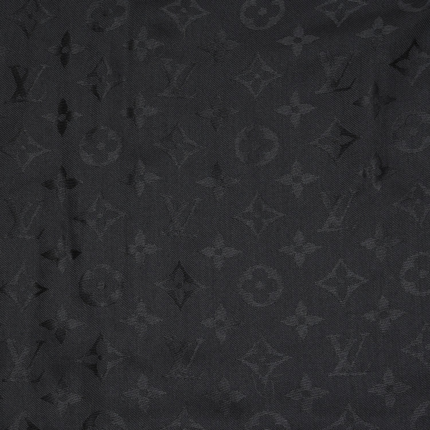 Louis Vuitton Silk Wool Monogram Shawl Black 4 of 5