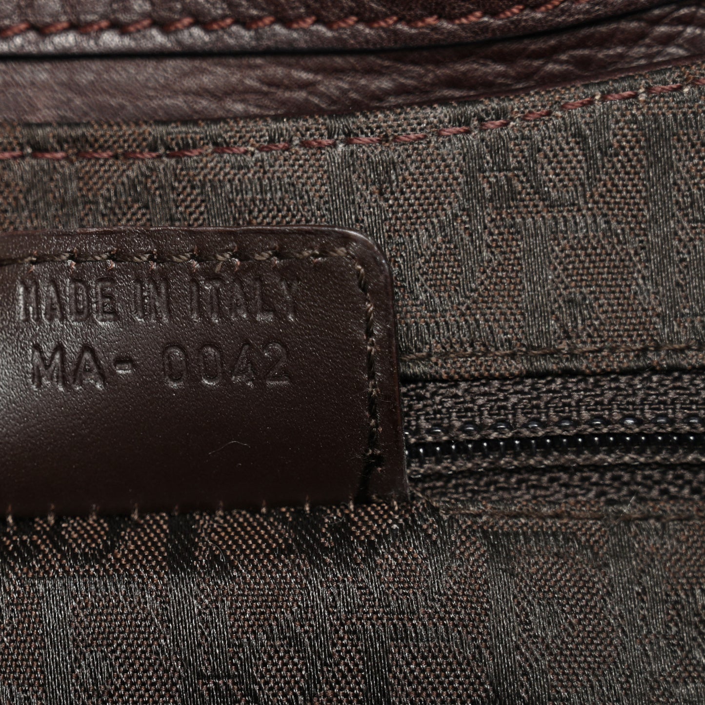 Monogram Calfskin Street Chic Columbus Ave Bag Brown