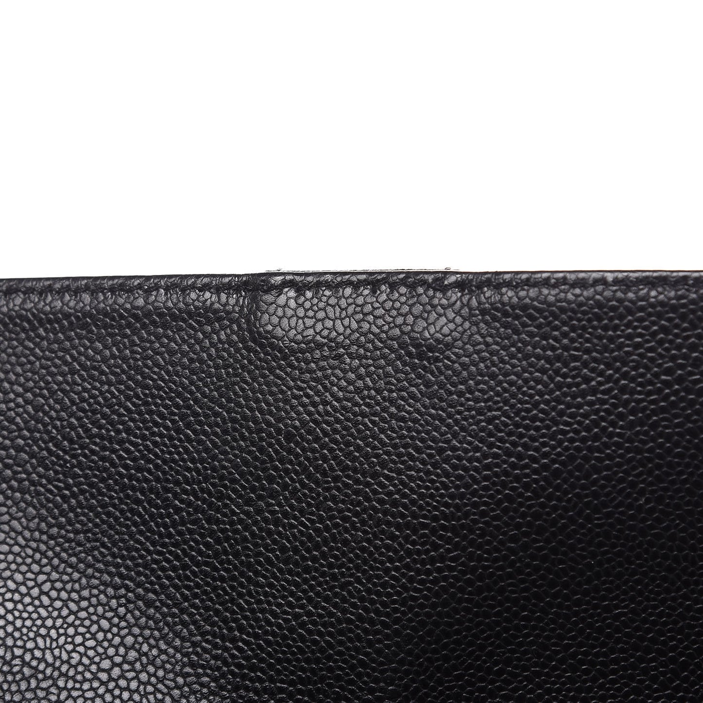 Caviar Large CC Shoulder Bag Black