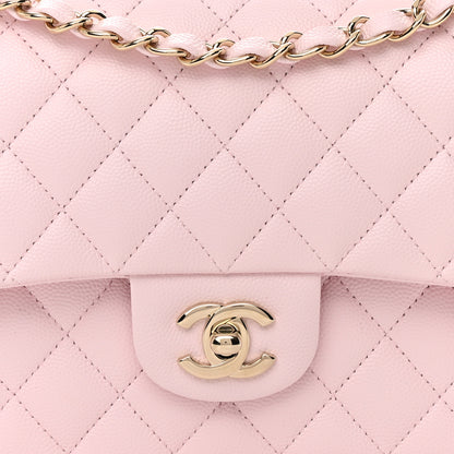 Chanel Caviar Quilted Medium Double Flap Light Pink 8 of 11