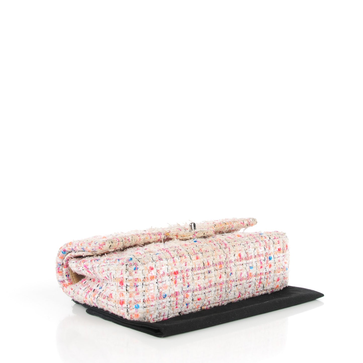 Tweed Quilted Medium Fantasy Sequin Double Flap Multicolor