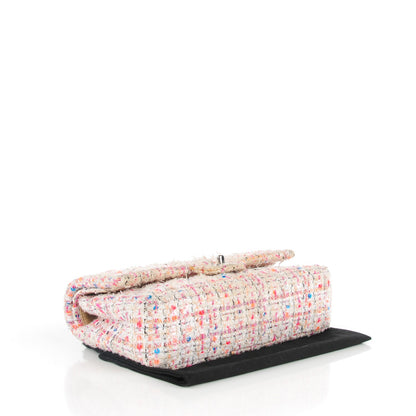 Chanel Tweed Quilted Medium Fantasy Sequin Double Flap Multicolor 4 of 10