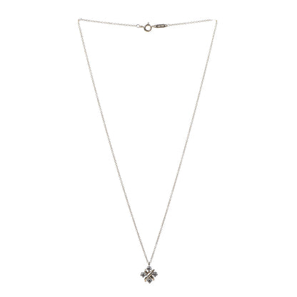 Tiffany Platinum 18K Yellow Gold Diamond Schlumberger Lynn Pendant Necklace 3 of 7