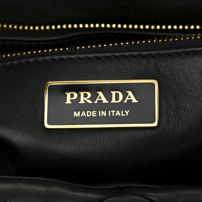 Prada Nappa Metal Quilted Small Patchwork System Flap Bag Black 6 of 11