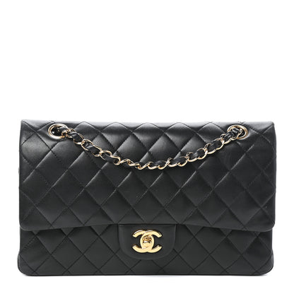 Chanel Lambskin Quilted Medium Double Flap Black 1 of 10