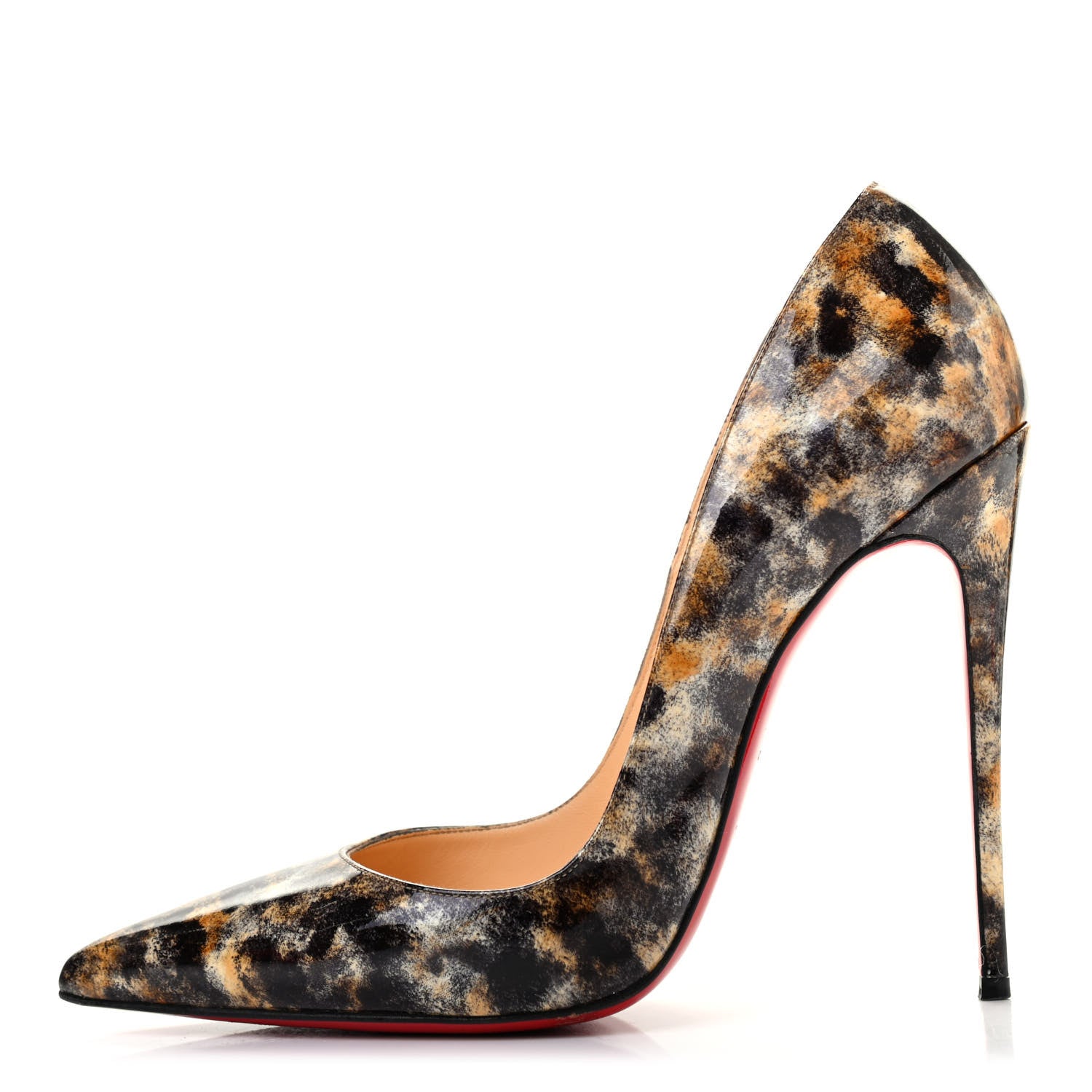 Christian Louboutin Patent Vernis Mouchete So Kate 120 Pumps 39.5 Black 1 of 10