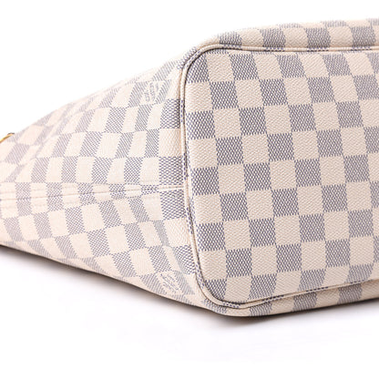 Louis Vuitton Damier Azur Neo Neverfull MM Rose Ballerine 10 of 11